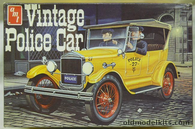 AMT 1/25 Vintage Police Car 1927 Ford Model T Phaeton, T178-225 plastic model kit